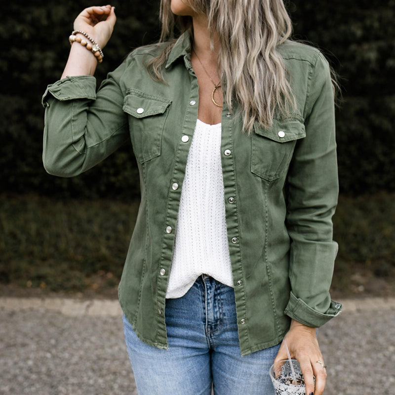 Amelie Fleur Utility Shirt Jacket