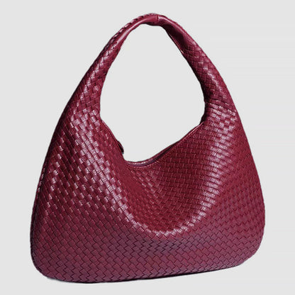 Amelie Fleur Woven Hobo Shoulder Bag