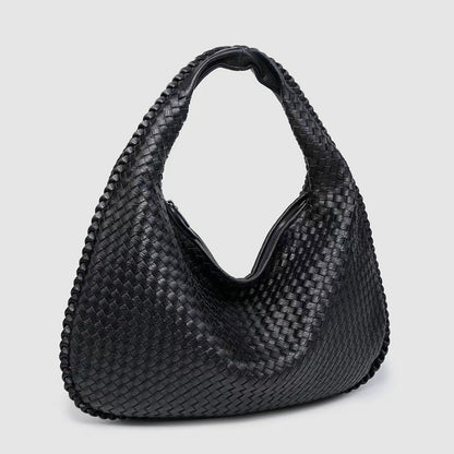 Amelie Fleur Woven Hobo Shoulder Bag
