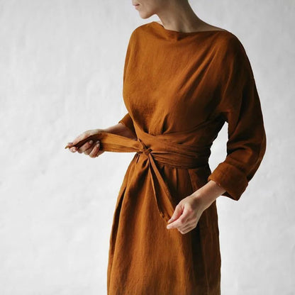 Amelie Fleur Wrap Tie Maxi Dress