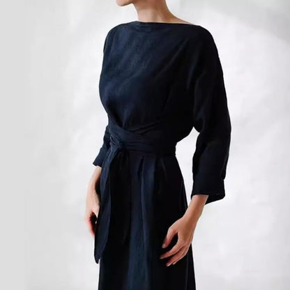 Amelie Fleur Wrap Tie Maxi Dress