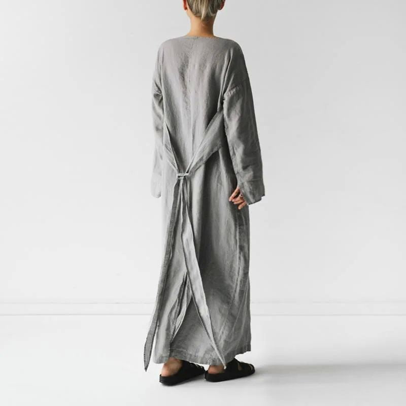 Amelie Fleur Wrap Tie Maxi Dress