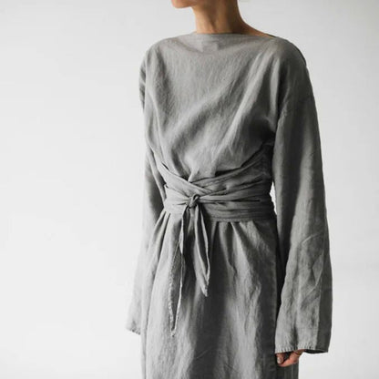 Amelie Fleur Wrap Tie Maxi Dress