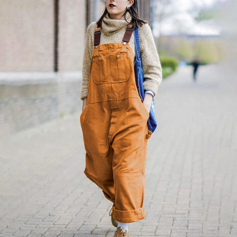 Amelie Fleur Overalls with Utility Pockets