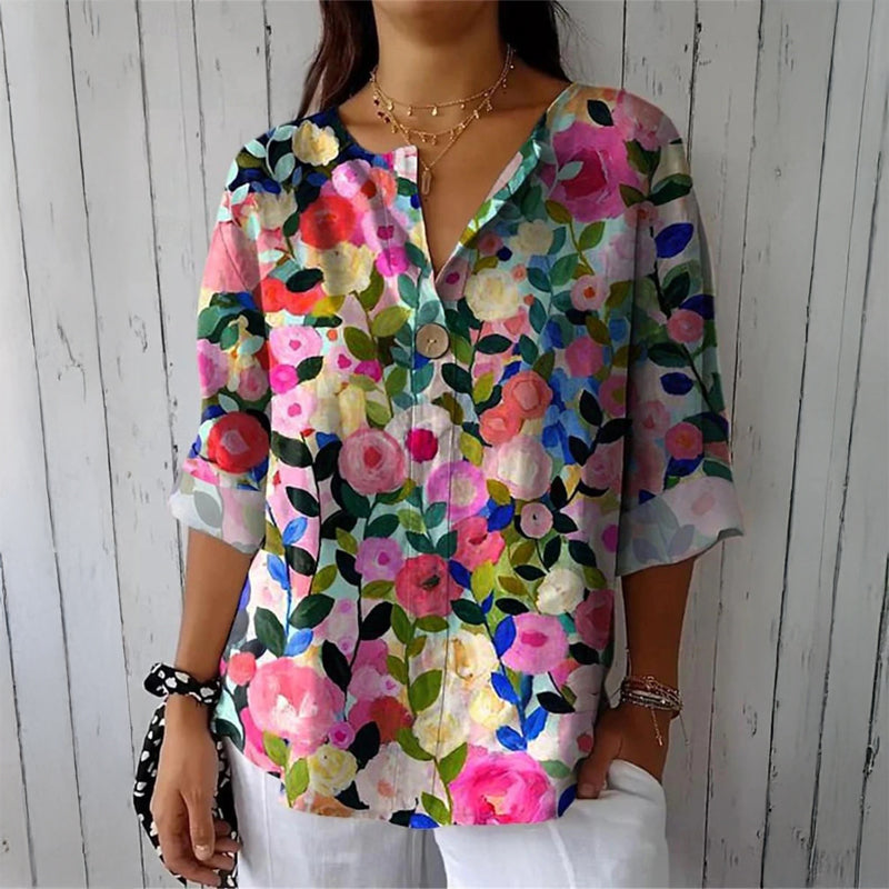 Amelie Fleur Pop Nouveau Blouse