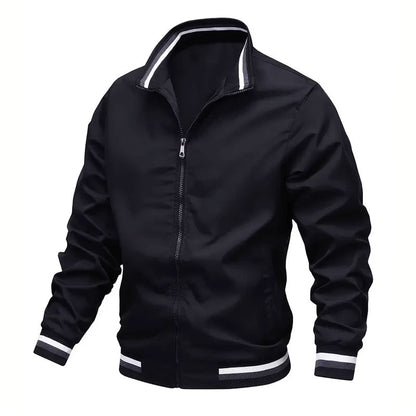 Autumn Zippered Windbreaker Jacket for Men