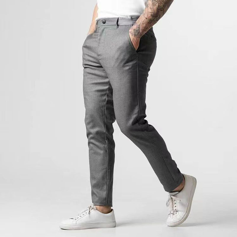 Ben Smith Slim-Fit Pants with Tapered Leg
