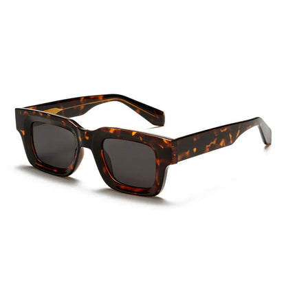 Boxy Square Sunglasses with Thick Frames