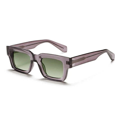 Boxy Square Sunglasses with Thick Frames