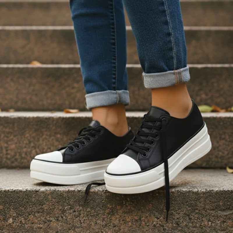 Camille Martin Chunky Sole Lace-Up Sneakers