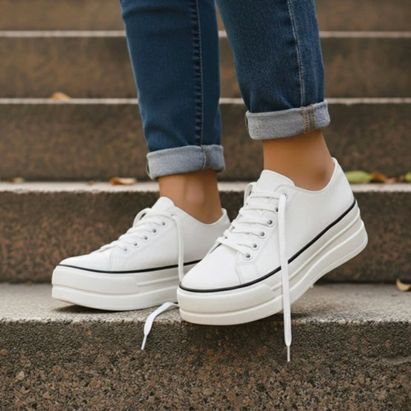 Camille Martin Chunky Sole Lace-Up Sneakers