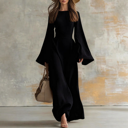 Camille Martin Flare Sleeve Maxi Dress