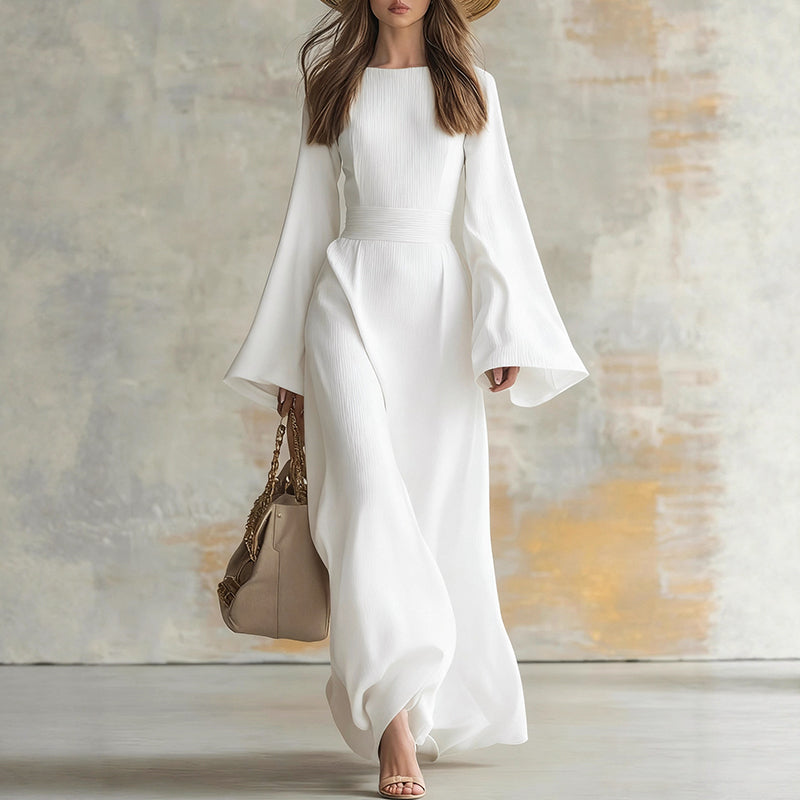Camille Martin Flare Sleeve Maxi Dress