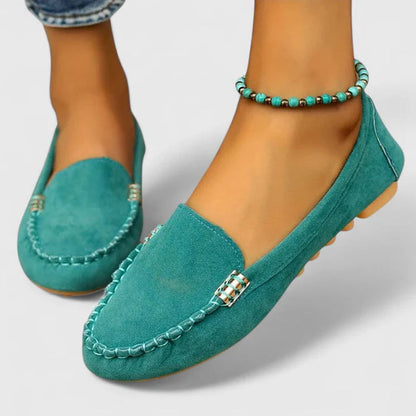 Camille Martin Flats with Hand Stitch Trim