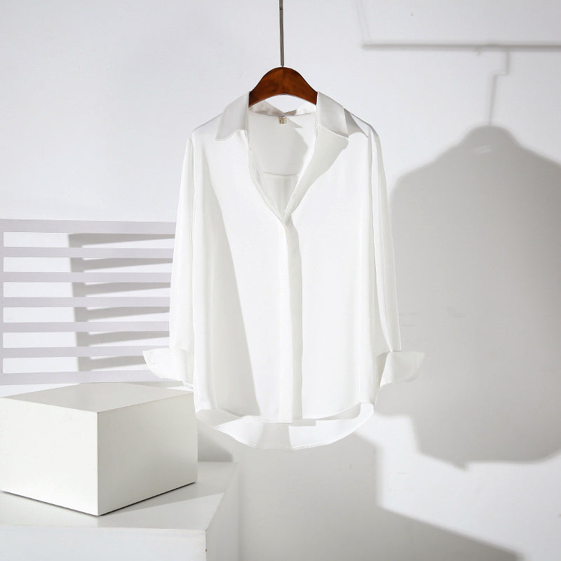 Camille Martin Soft Drape Button Blouse