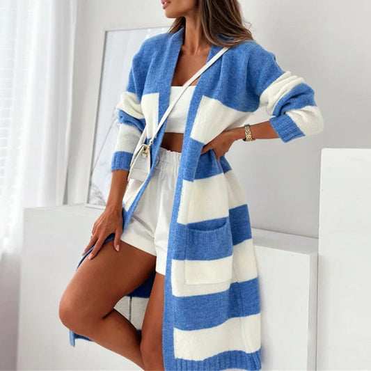 Camille Martin Relaxed Striped Cardigan