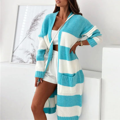 Camille Martin Relaxed Striped Cardigan