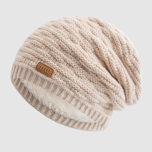 Casual Slouch Beanie with Fleece Lining