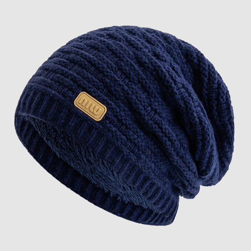 Casual Slouch Beanie with Fleece Lining