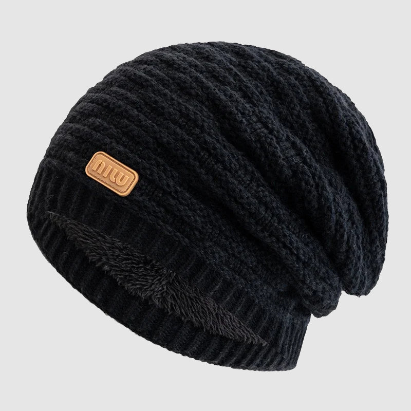 Casual Slouch Beanie with Fleece Lining