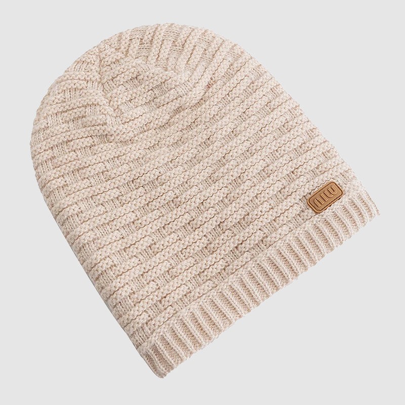 Casual Slouch Beanie with Fleece Lining
