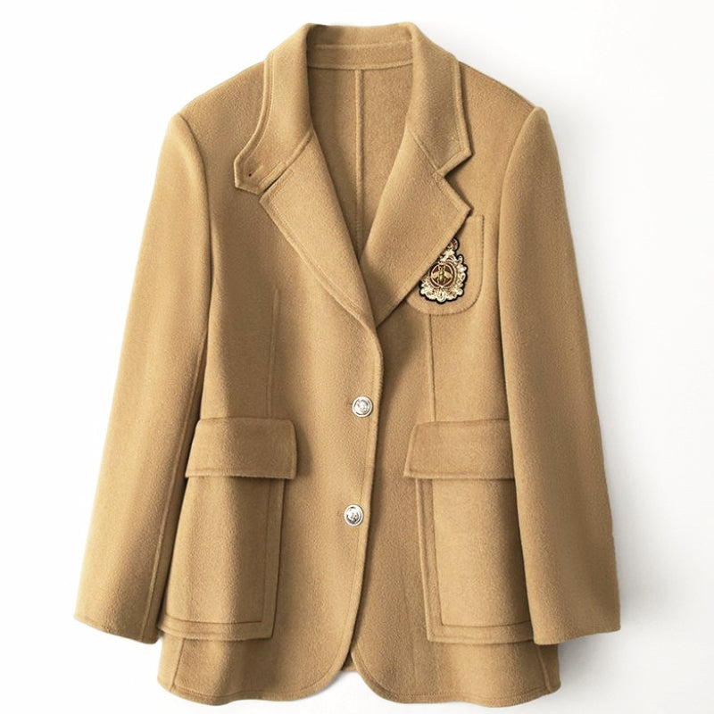 Claire Laurent Pearl Cashmere Coat