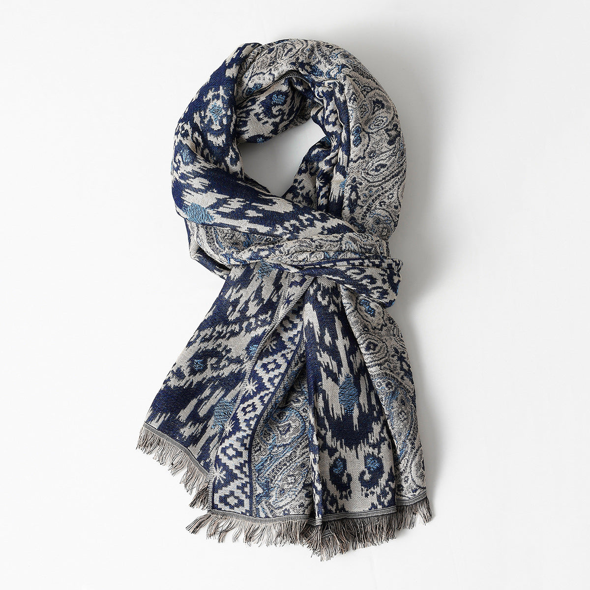 Ethnic Cotton Jacquard Men Scarf