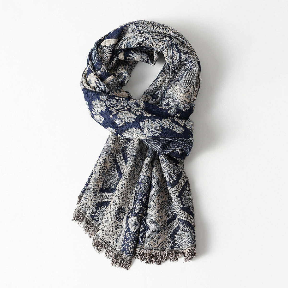 Ethnic Cotton Jacquard Men Scarf