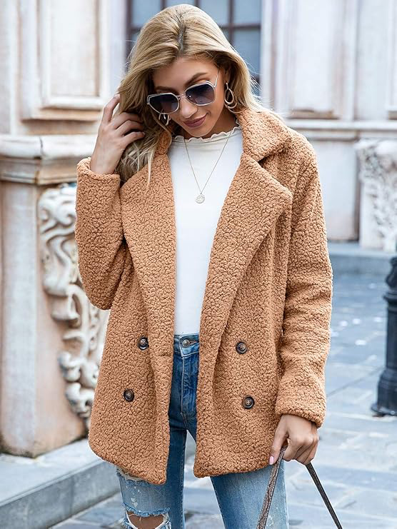 Fluffy Plush Teddy Coat