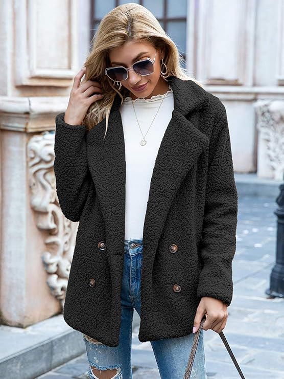 Fluffy Plush Teddy Coat