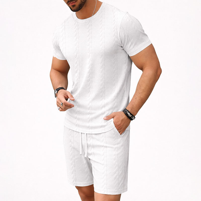 Franco Bianchi Cable Knit Summer Co-Ord Set