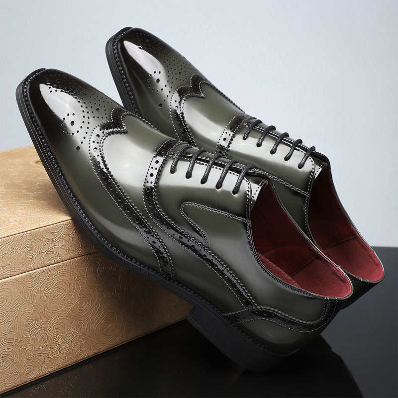 Franco Bianchi Oxford Shoes with Brogue Detailing