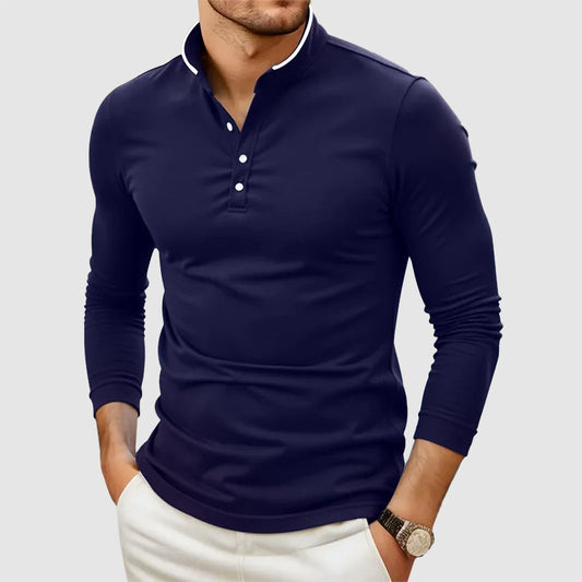 Franco Bianchi Stand Collar Casual Shirt