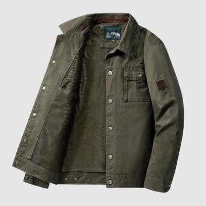 Jack Washington Belmont Cotton Jacket Army Green