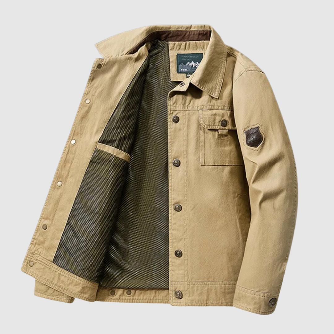 Jack Washington Belmont Cotton Jacket Khaki