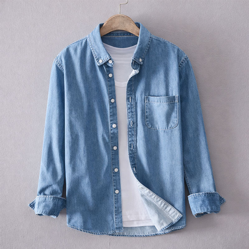 Jack Washington Button-Down Denim Style Shirt