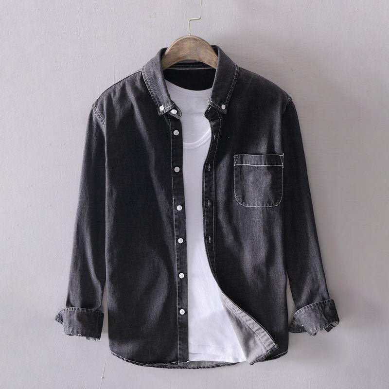 Jack Washington Button-Down Denim Style Shirt