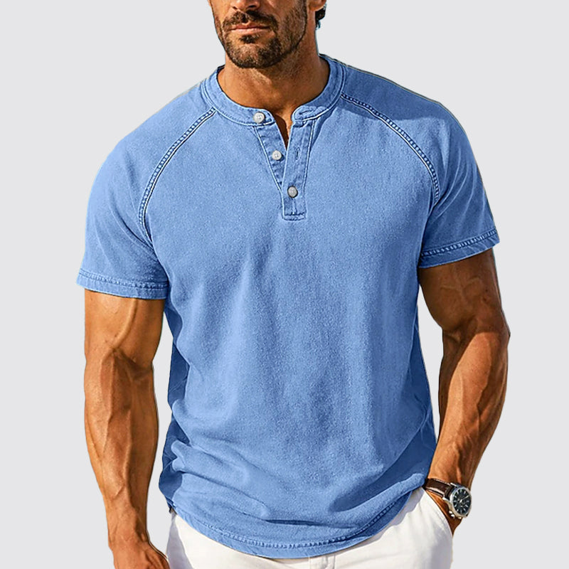 Jack Washington Cotton Henley T-Shirt