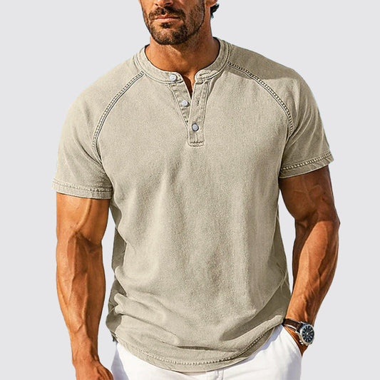 Jack Washington Cotton Henley T-Shirt