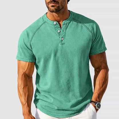 Jack Washington Cotton Henley T-Shirt