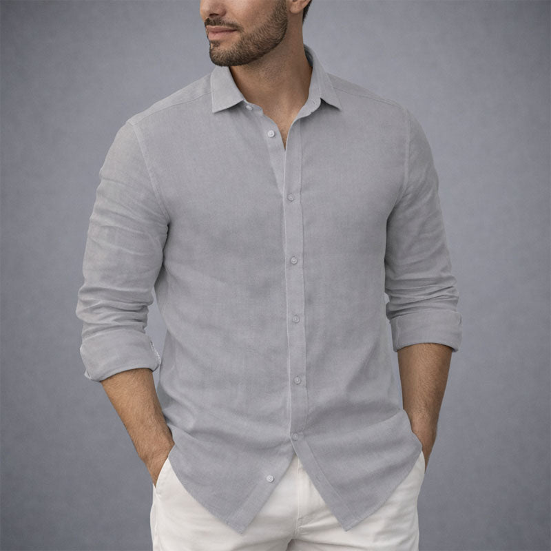 Jack Washington Cotton Shirt with Button Front