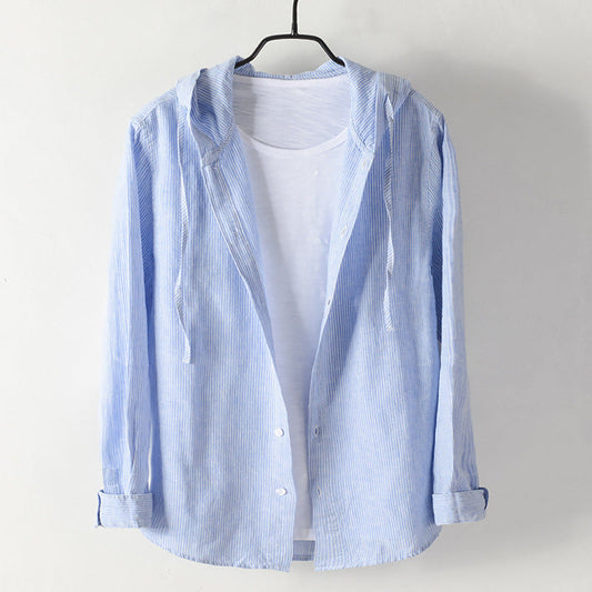 Jack Washington Hooded Linen Shirt