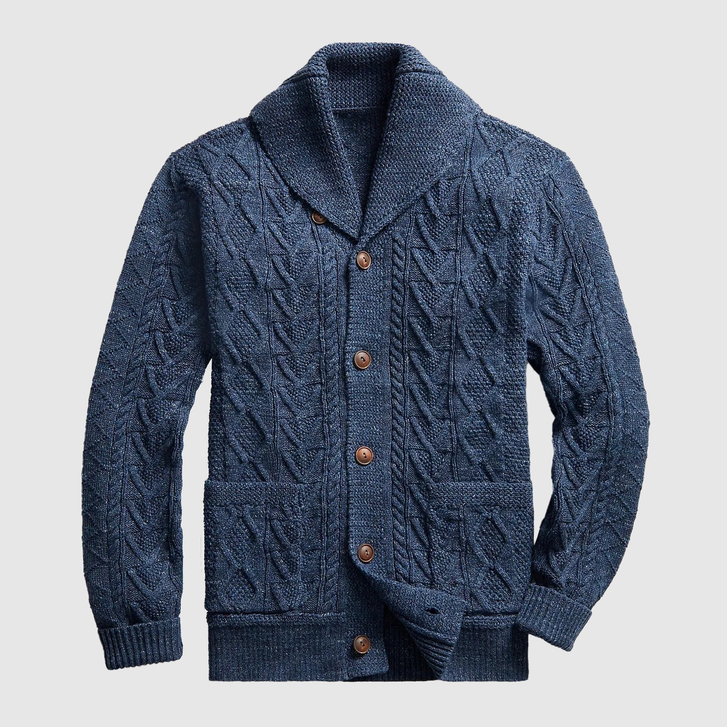 Jack Washington Indigo Wool Cardigan