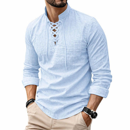 Jack Washington Lace-Up Long Sleeve Shirt