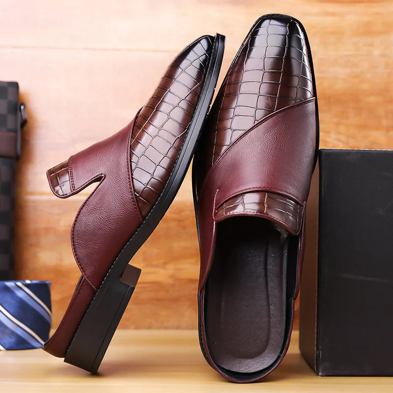 Jack Washington Mule Shoes with Textured Upper