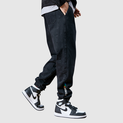 Jack Washington Causal Denim Jogger Black