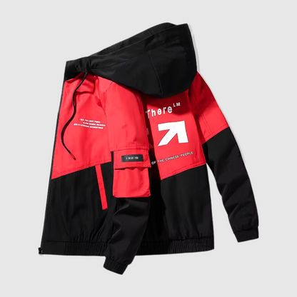 red men hooded jacket 