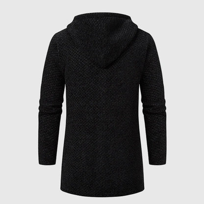 Jack Washington Textured Knit Hooded Coat