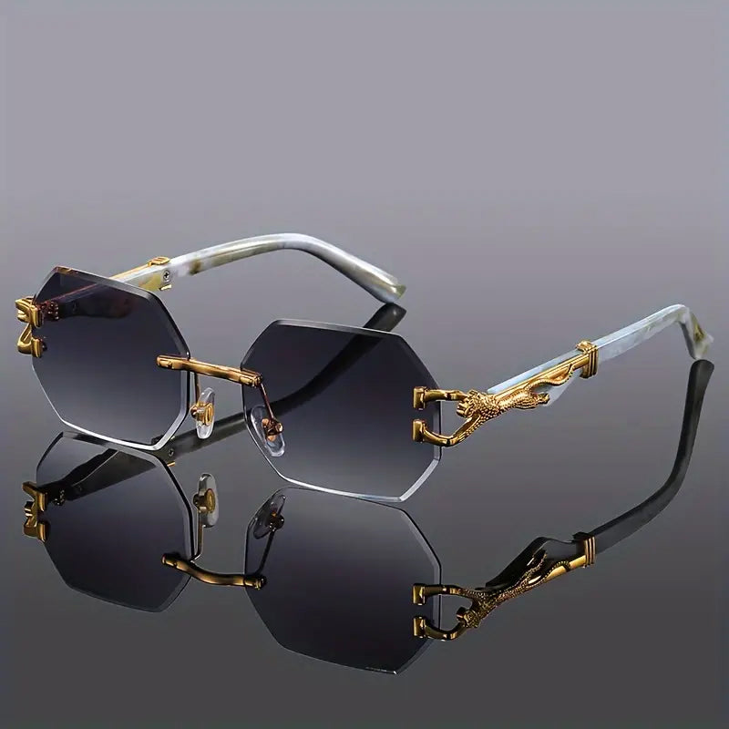 James Scott Edge Leopard Sunglasses