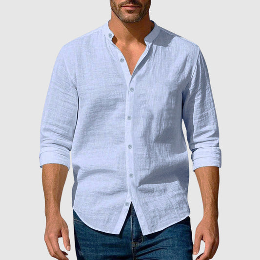 James Scott Linen Button-Up Shirt